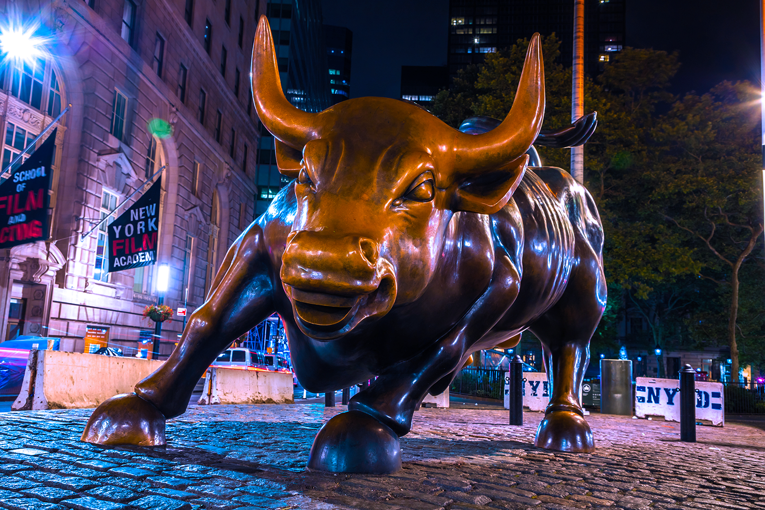 The market bull on Wall Street in NYC