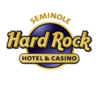 The logo for the Seminole Had Rock Hotel and Casino